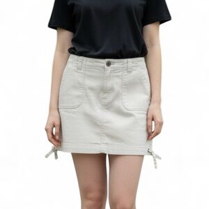 Sonoma women’s Stylish Cream Mini Skirt-Skort Size 12